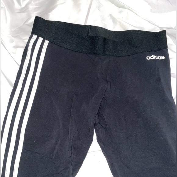 Adidas Loungewear 3-Stripes Leggings Size Large - Picture 2 of 3